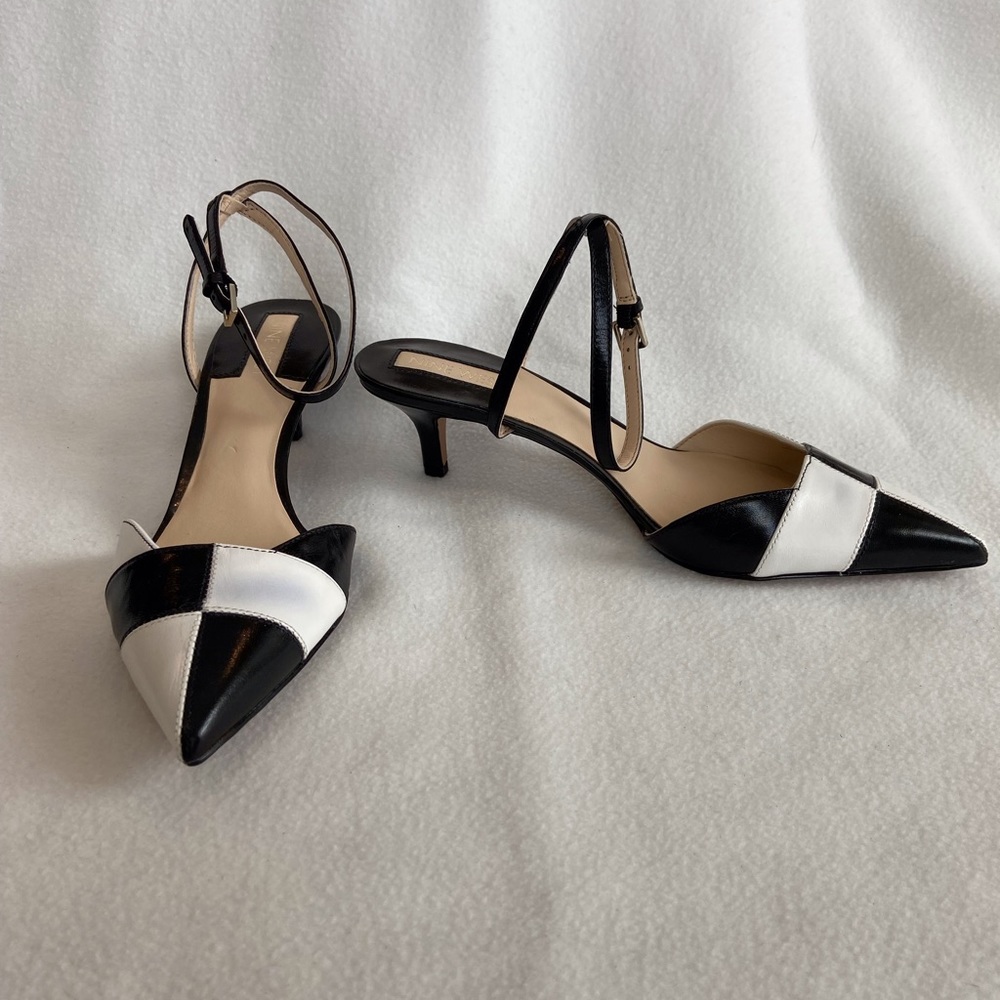 Nine West Two Tone Leather Heels
